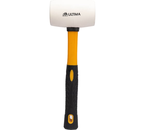 Изображение товара Резиновая киянка Ultima 450г, белая резина, фибергласовая рукоятка 121031