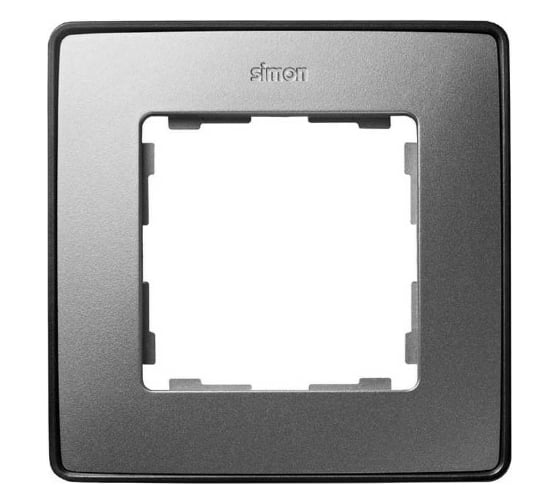 Изображение товара Рамка Simon декоративная, 1 пост, Select, S82 Detail, алюминий-графит 8201610-293