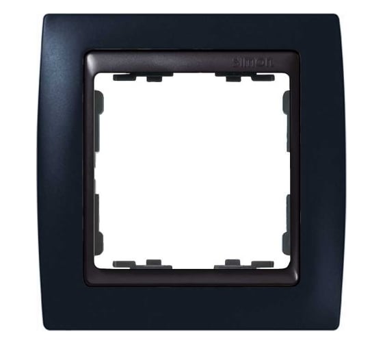 Изображение товара Рамка Simon декоративная, 1 пост, S82, графит-графит 82812-32