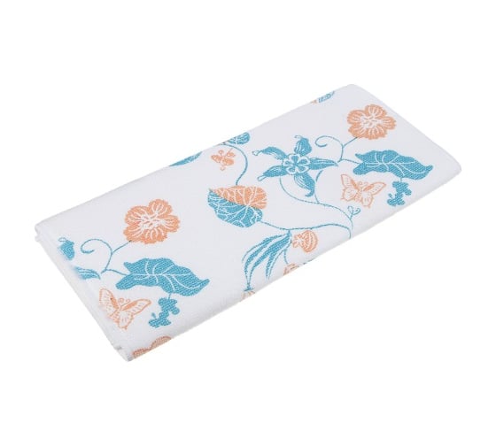 Изображение товара Салфетка для сушки посуды из микрофибры VETTA Цветы 38x50 см, 300 г/кв.м, 1 дизайн 485-158