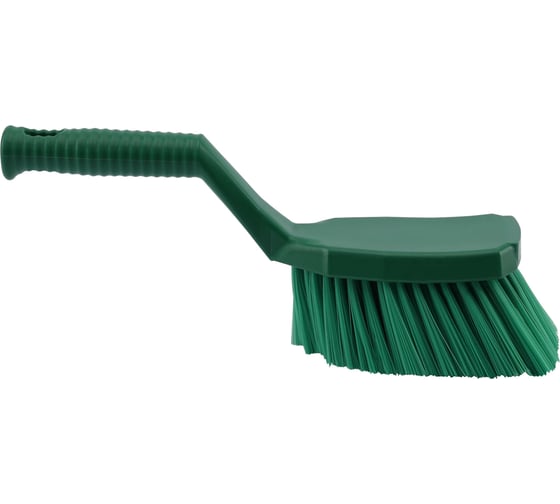 Изображение товара Щетка ручная широкая SHIANKU с изогнутой ручкой 320x50 мм мягкая, зеленый SHI-26312