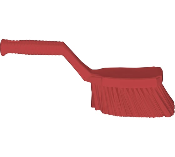 Изображение товара Щетка ручная широкая SHIANKU с изогнутой ручкой 320x50 мм мягкая, красный SHI-26314