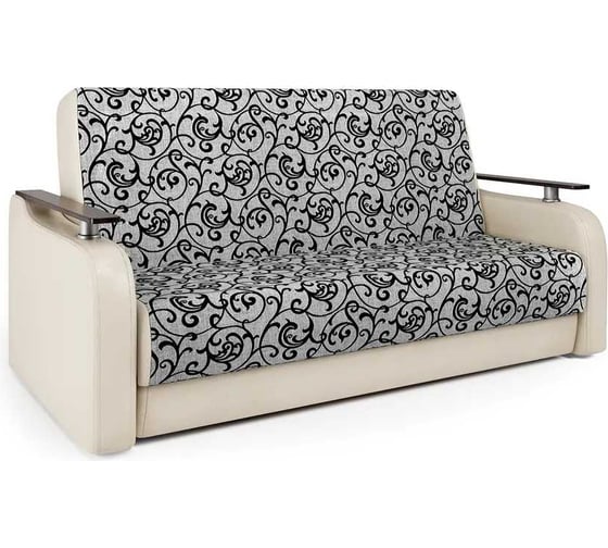 Изображение товара Диван-книжка Шарм Грант Д 140 экокожа беж и шенилл узоры 903021014