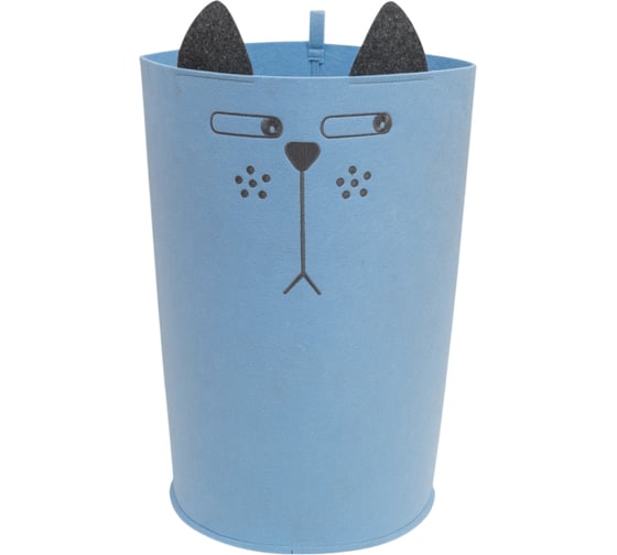 Изображение товара Органайзер для хранения Eva "Корзинка "FUNNY" Котяра голубой", 30x30x48 см, 29 л Я47214