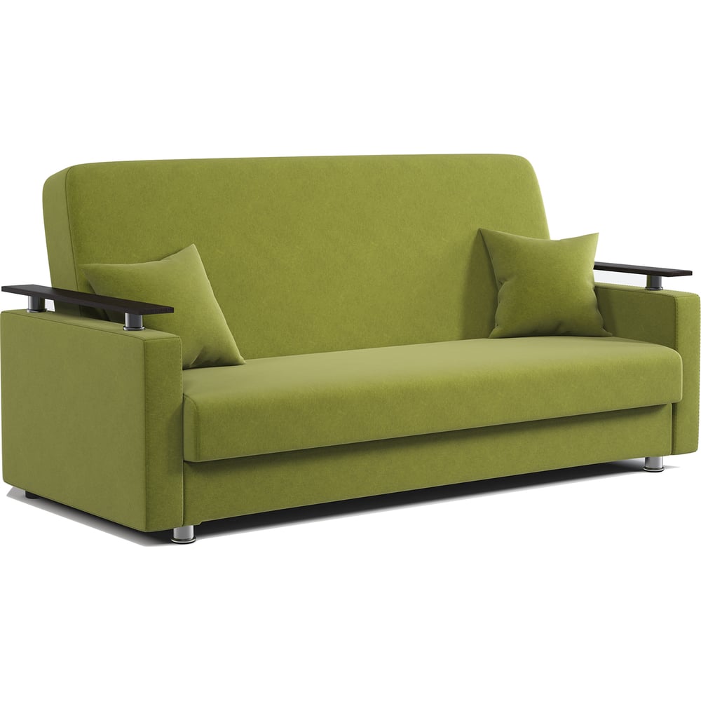 Изображение товара Диван книжка Шарм Мелодия ДП №2 велюровый зеленый стиль классика