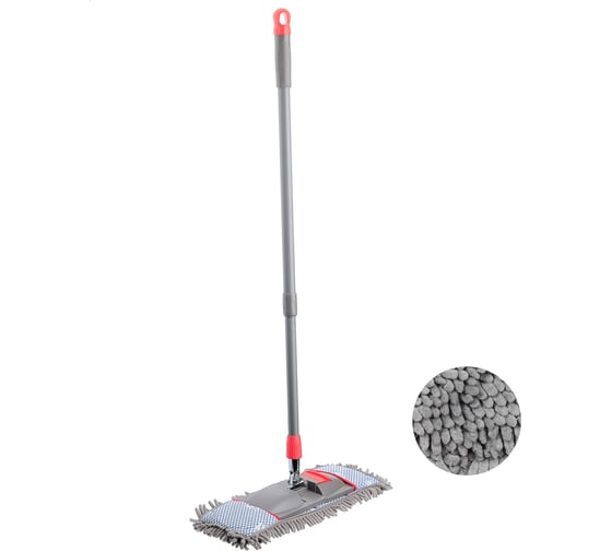 Изображение товара Швабра с насадкой VETTA CHENILLE 44x15см, телескоп.ручка 83-126см 444-361