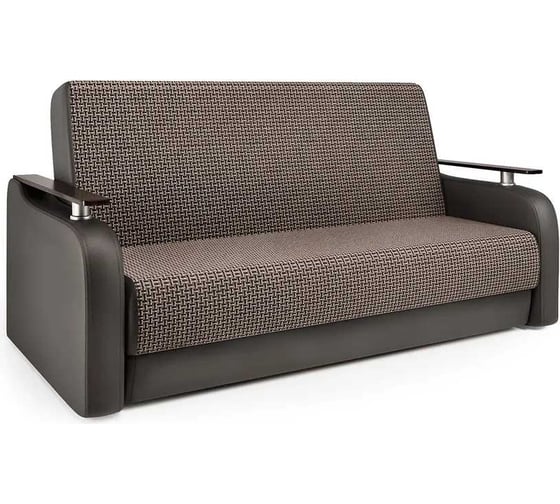 Изображение товара Диван-книжка Шарм Грант М 120 Корфу коричневый и экокожа шоколад 903021020