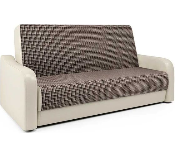 Изображение товара Диван-книжка Шарм Грант М 140 Корфу коричневый и экокожа беж 903021027