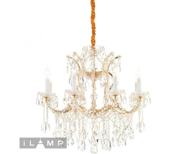 Изображение товара Подвесная люстра iLAMP Diamond 6071-8 GD+CL