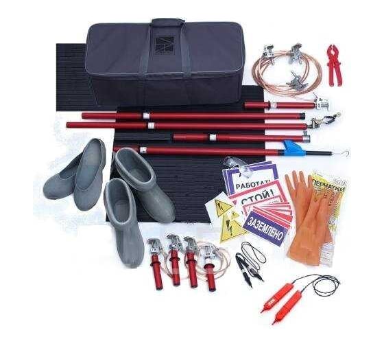 Изображение товара Комплект средств защиты в электрических установках Электро Трейд Премиум КСЗ-0,4-15Э 1-15кВ (с поверкой) ET-KSZ-3E-P