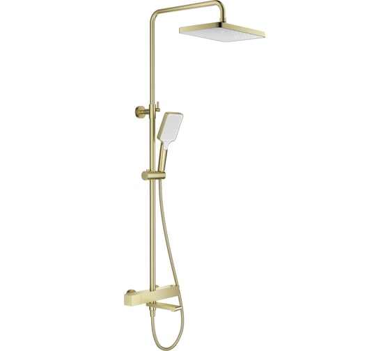 Изображение товара Душевая система для ванны с термостатом SPLENKA золотой сатин S224.26.03