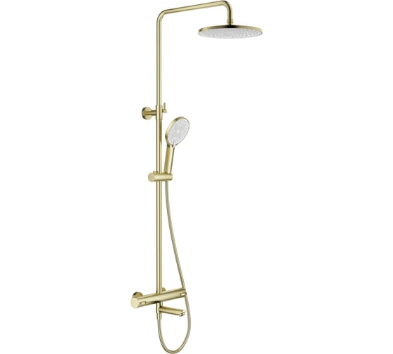 Изображение товара Душевая система для ванны с термостатом SPLENKA золотой сатин S223.26.03