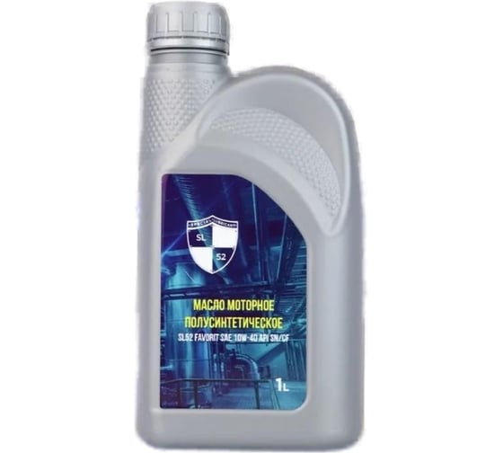 Изображение товара Моторное полусинтетическое масло SL52 FAVORIT SAE 10W-40 API SN/CF 1 л М0122023