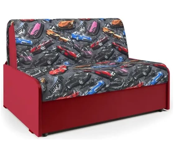 Изображение товара Диван кровать Шарм Коломбо БП 100 машинки и красный 33070460