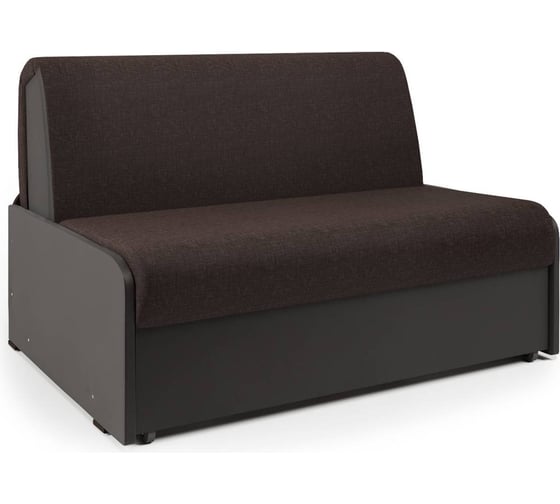 Изображение товара Диван кровать Шарм Коломбо БП 100 рогожка шоколад и экокожа шоколад 33070468