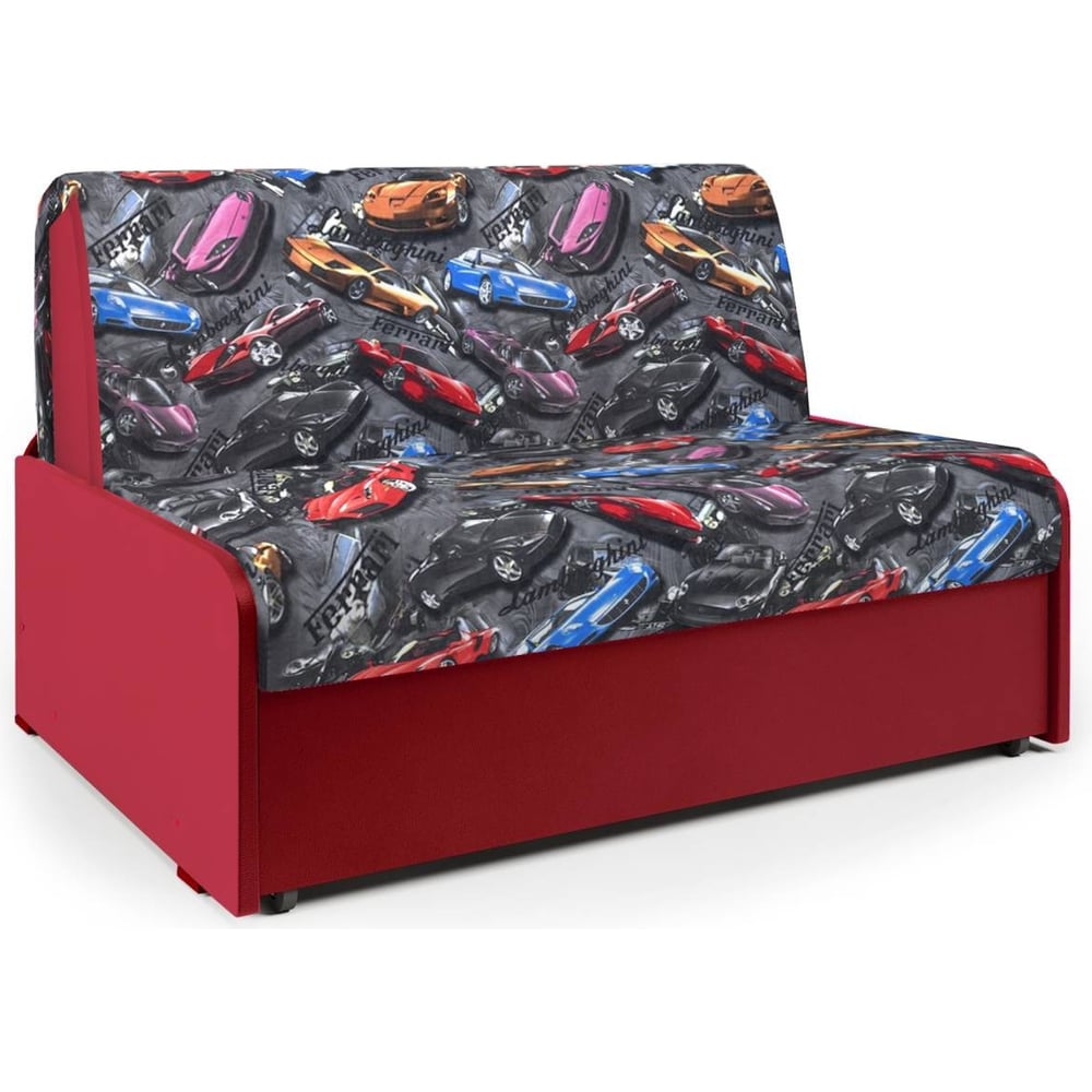 Изображение товара Диван кровать Шарм Коломбо БП 140 красный с ящиком для белья