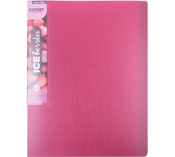 Изображение товара Папка с файлами-вкладышами Expert Complete 20 л. A4 600 мкм 20 мм 1 шт. Trend ICEberries брусника ECAPF20070 759187