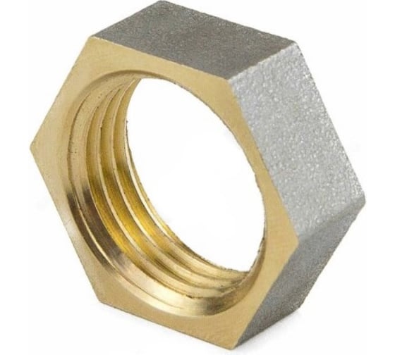 Изображение товара Контргайка Aquasfera латунь, Ду40 ВР, никель 9020-05 027-8956