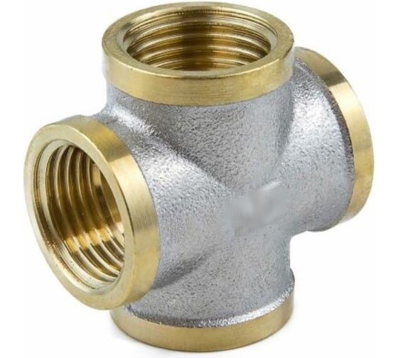 Изображение товара Крест Aquasfera латунь, Ду15 м/м., никель 9011-01 027-8906