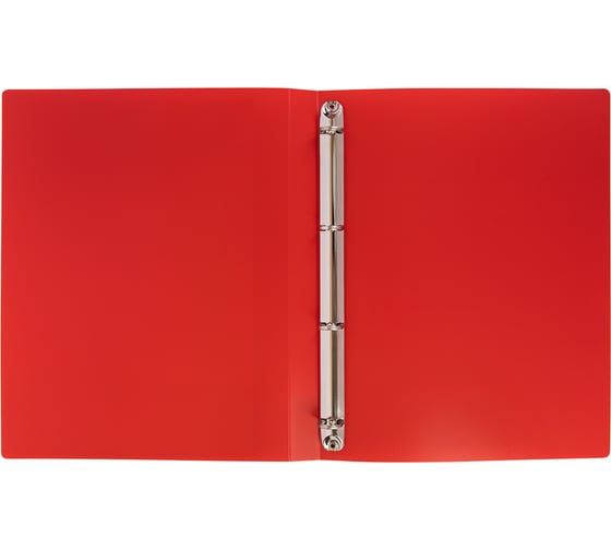 Изображение товара Папка-портфолио Лео на 4 кольцах A4 700 мкм 25 мм песок Учись 1 шт. красный LNKP-033 718298