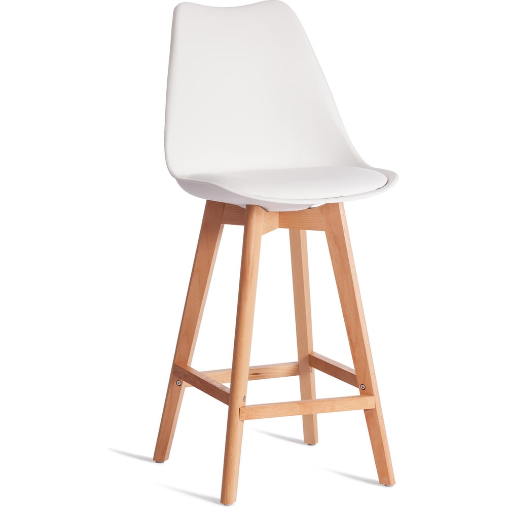 Изображение товара Барный стул Tetchair TULIP BAR модель C1014H-1 белый пластик дерево