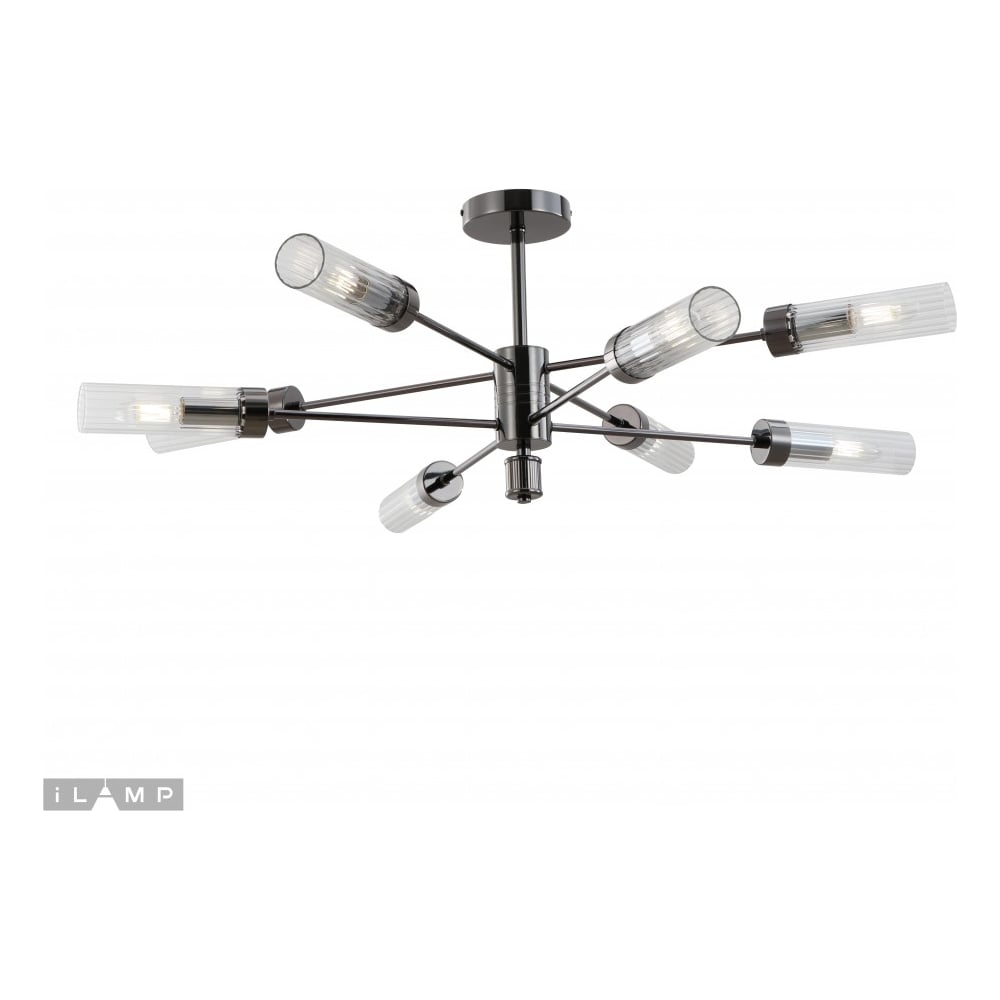 Изображение товара Потолочная люстра iLAMP Evolution 15609-8 AN+CL современная стильная с 8 лампами