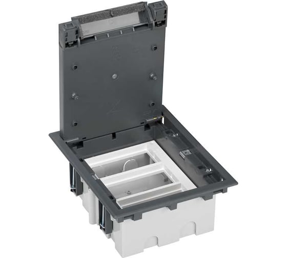 Изображение товара Люк в пол Simon, на 3 S-модуля, 6 модулей К45, глубина 70-100мм, бетон, серый SF370-1