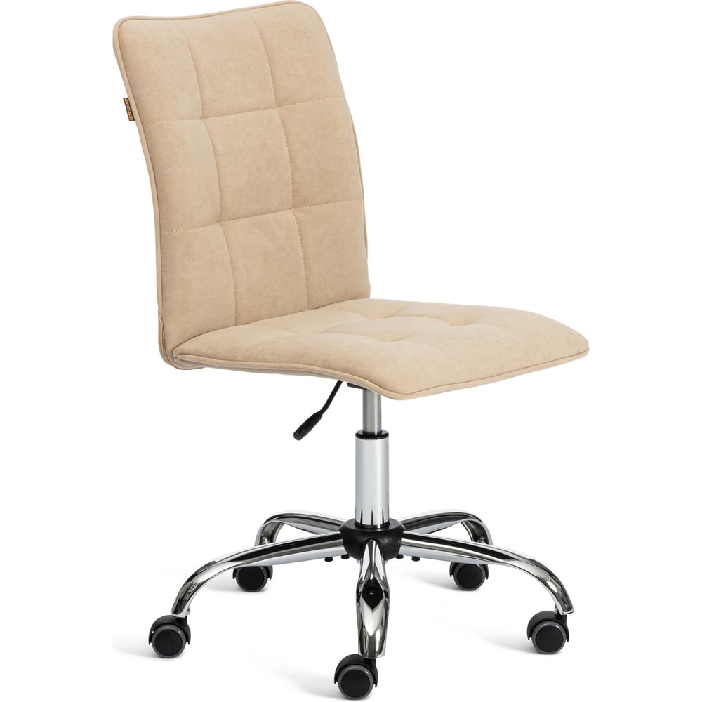 Изображение товара Современное офисное кресло Tetchair ONE флок бежевое с регулировкой высоты