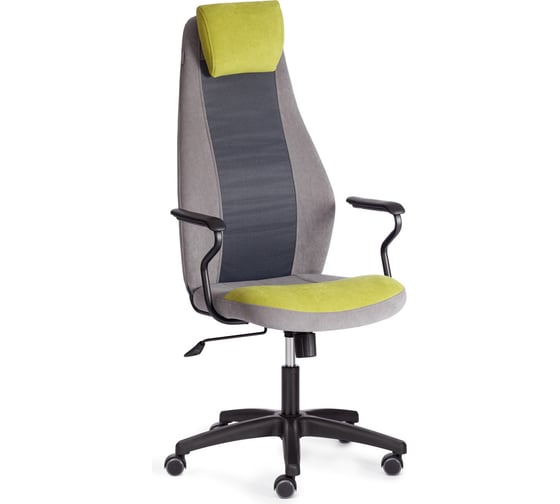 Изображение товара Кресло Tetchair AVIATOR флок, ткань, олива/серый/серый 23/29/W-12 21646