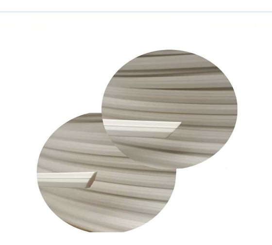 Изображение товара Заглушка паза штапика для окон и дверей ПВХ KOMFORT москитные системы прямая, белая, 2 м УПШ00663