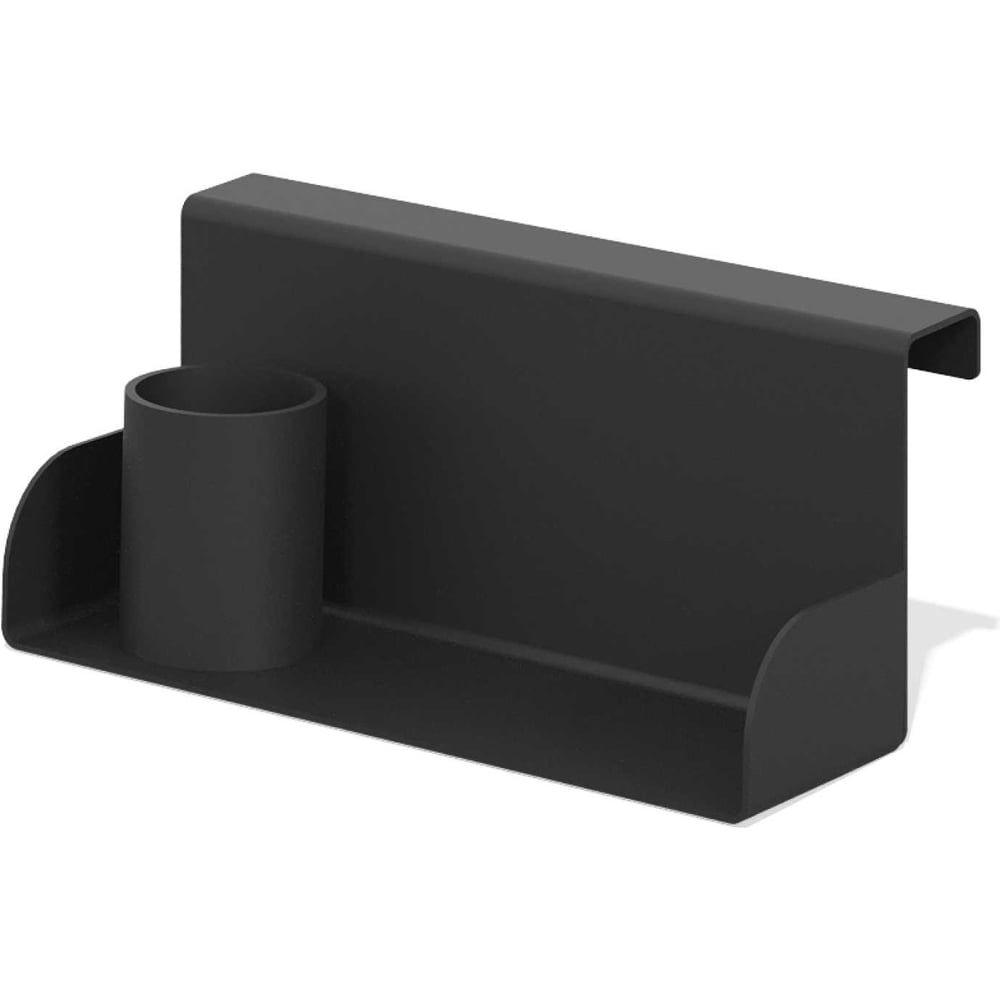 Изображение товара Подвесная полка со стаканом ЛЕБЕР черный муар 24.15.002B