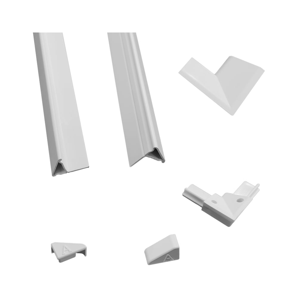 Изображение товара Комплект декоративных планок ALTASAN KDP140 белый для поддонов и оформления