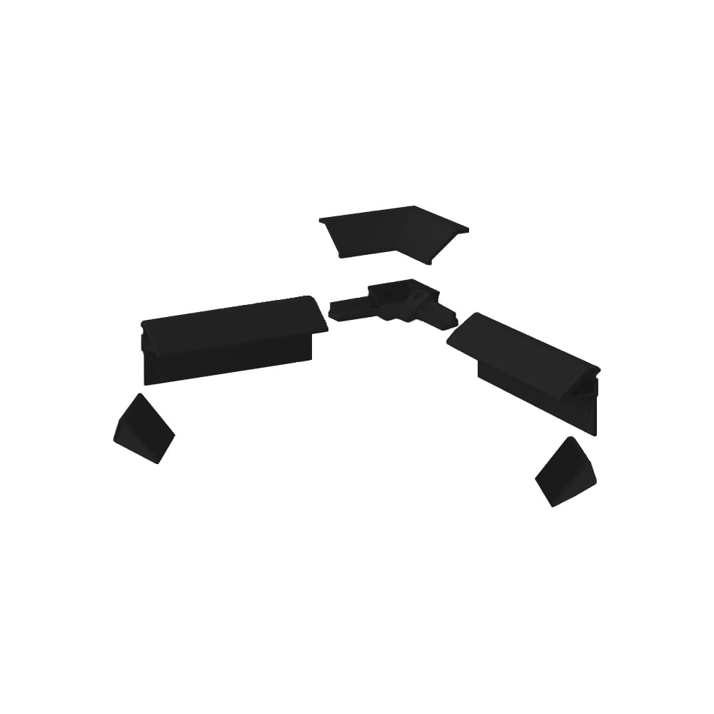 Изображение товара Комплект декоративных планок для ванн и поддонов ALTASAN черный KDP195black