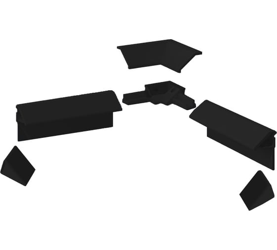 Изображение товара Комплект декоративных планок для ванн и поддонов ALTASAN черный KDP195black