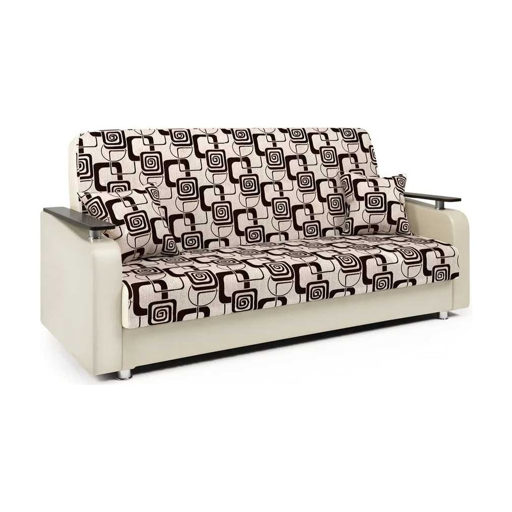 Изображение товара Диван-книжка Шарм Мелодия ДП №1 120 шенилл ромб и экокожа беж