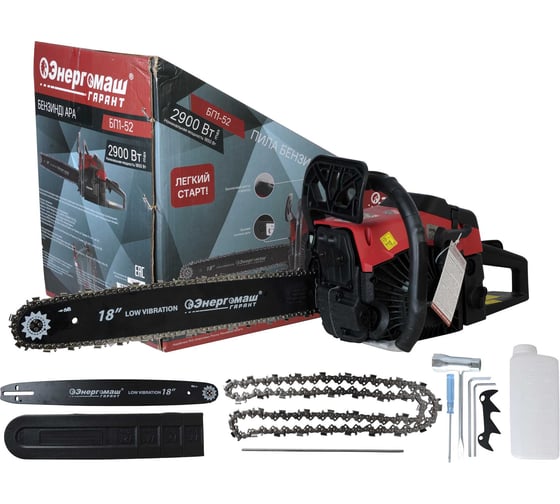 Изображение товара Бензопила Энергомаш ГАРАНТ 2.9 кВт БП1-52