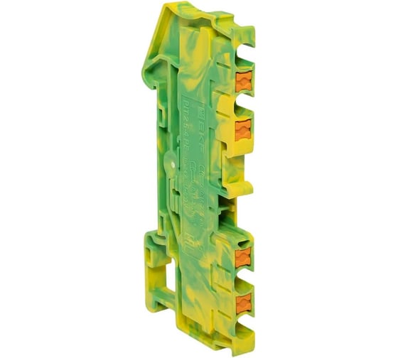 Изображение товара Клеммная колодка пружинная EKF 2.5 Push-in 4 вывода земля PIT-2,5-4-pe