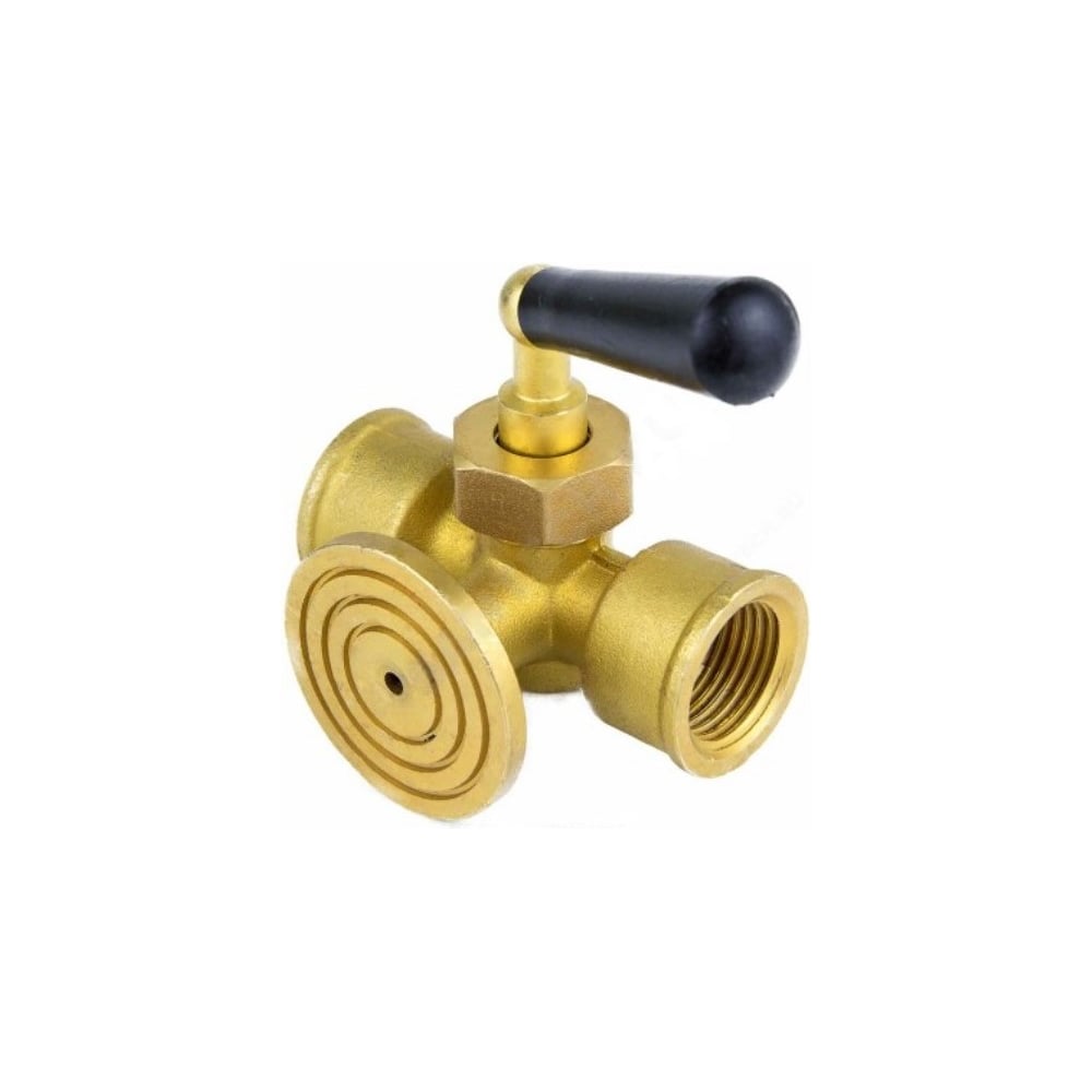 Изображение товара Кран для манометра Aquasfera латунь G1/2 Ру16 м/р, рычаг, фланец 1065-01 012-0099