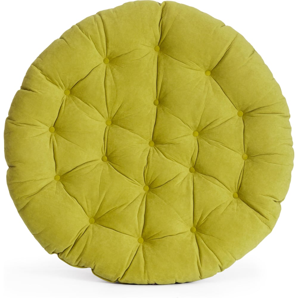 Изображение товара Матрац для кресла Tetchair Папасан флок олива 1250х1250х160 мм