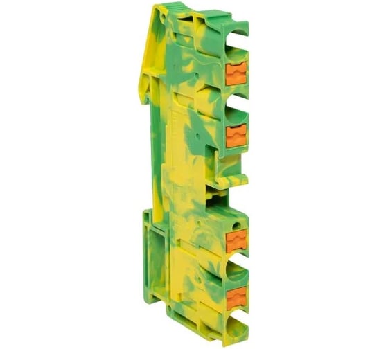 Изображение товара Клеммная колодка пружинная EKF 6 Push-in 4 вывода земля PIT-6-4-pe