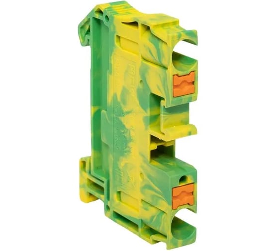 Изображение товара Клеммная колодка пружинная EKF 6 Push-in земля PIT-6-pe