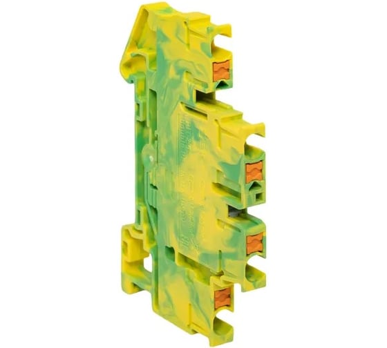 Изображение товара Клеммная колодка пружинная EKF двухуровневая 2.5 Push-in земля PIT-2,5-double-pe