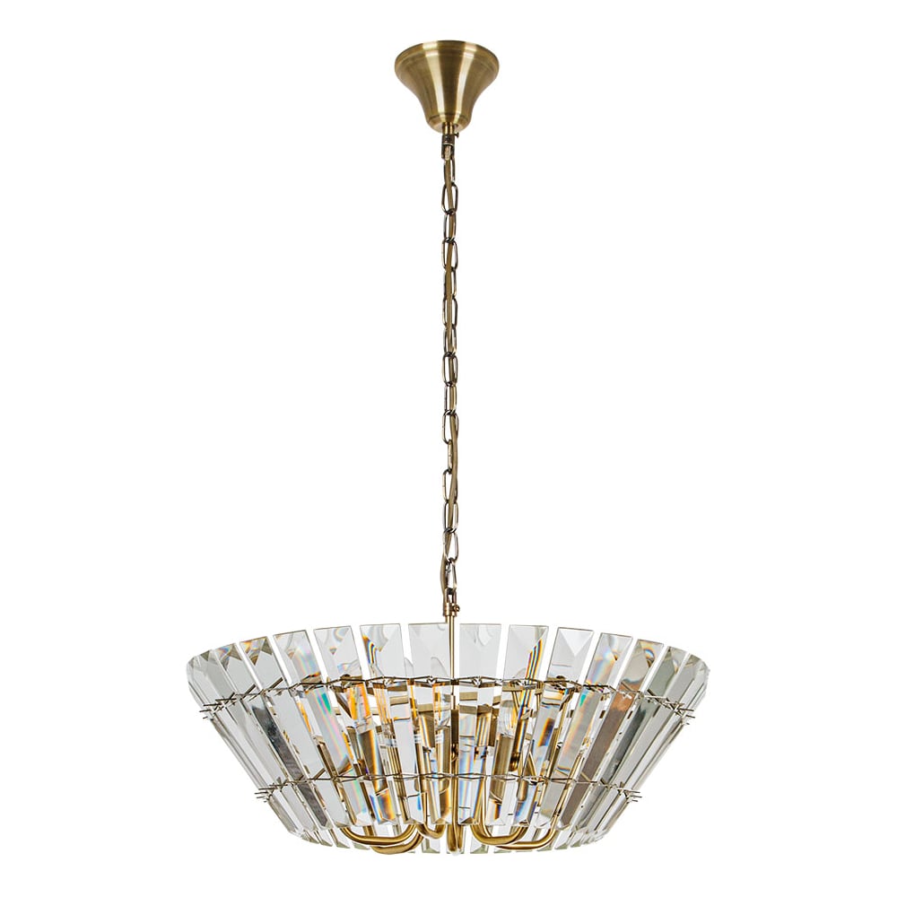 Изображение товара Подвесная люстра ARTE LAMP FLORIZEL A1072SP-6AB неоклассика бронза с хрусталем