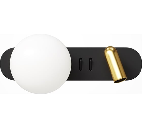 Изображение товара Настенный светильник (бра) MAYTONI Inversio 1xG9x3W Черный и Латунь MOD350WL-01BBS