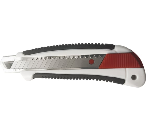 Изображение товара Нож со сменными лезвиями Монтажник обрезиненный, 18мм 600504