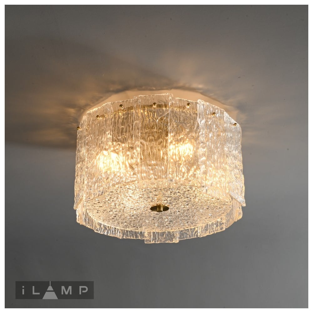 Изображение товара Потолочный светильник iLAMP Manhattan C6315-D600 BR классика с прозрачными плафонами