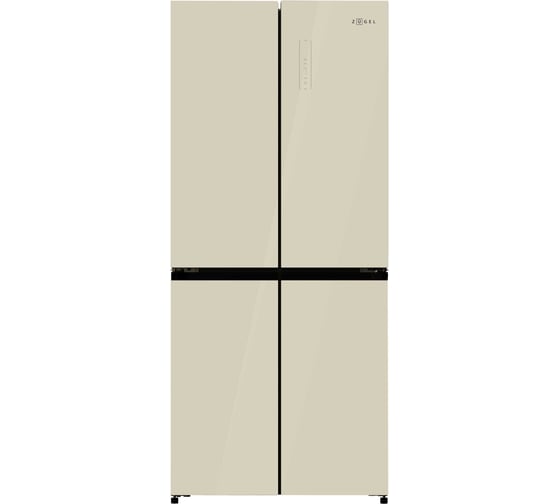 Изображение товара Холодильник ZUGEL Cross Door ZRCD430C, бежевое стекло 692636
