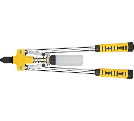 Изображение товара Усиленный заклепочник FIT с длинными ручками, пластиковый контейнер 3,2-4,8 мм 32055