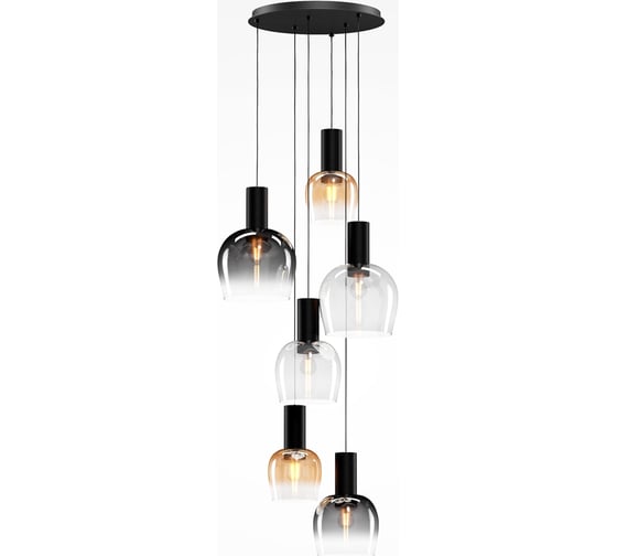 Изображение товара Подвесной светильник MAYTONI Smart Casual 6xE27x40W Черный MOD414PL-06B