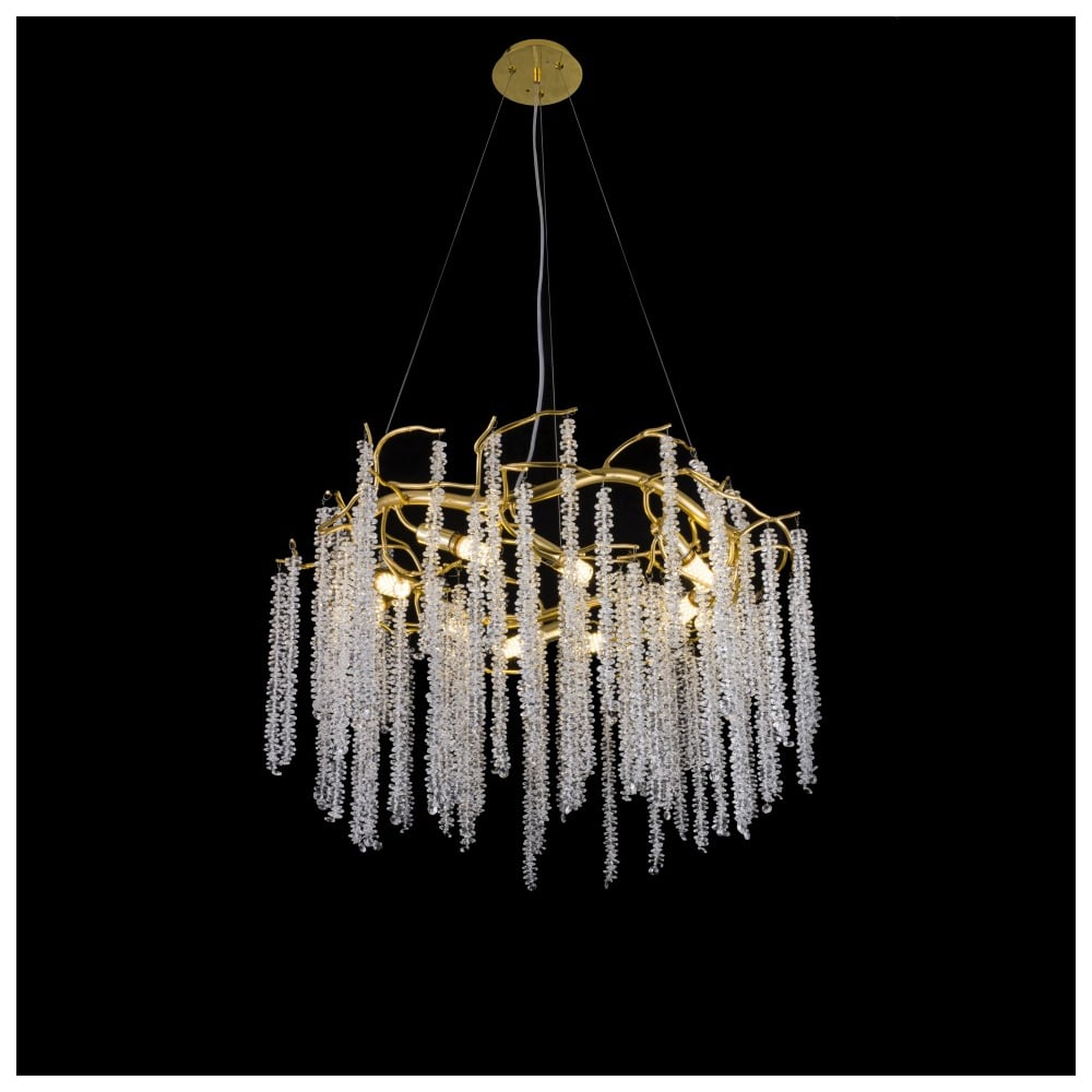 Изображение товара Подвесной светильник iLAMP Savage 8813-D800 GD стиль модерн 80см золото